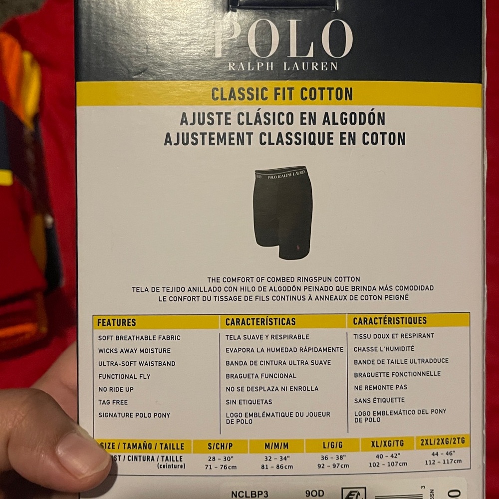 Polo Ralph Lauren Classic Fit 3 pack long leg Boxer Briefs - Picture 3 of 4